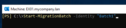 run the migration batch